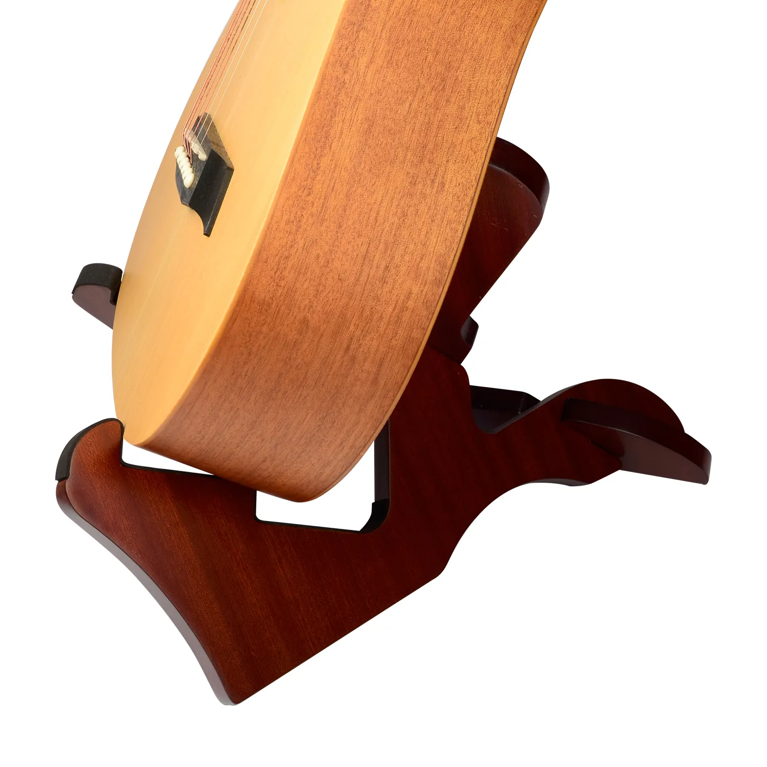 Meideal portátil composto bordo madeira stand guitarra para instrumentos musicais