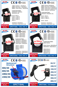 Sensor de corriente de núcleo dividido OPCT10AL, transformador de corriente ac en miniatura, 5A/5mA 5A/2.5mA 5A/333mV 10A/1V 20A/1V - Product Image 6