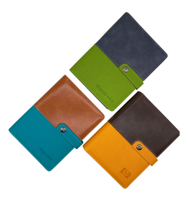 Lujoso cuaderno de cuero de dos colores Bloc de notas recargable para profesionales-Bloc de notas de oficina único - Product Image 6