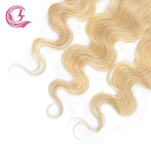 Cljhair Ready to Ship Raw Southeast <strong>Asian</strong> Virgin <strong>Remy</strong> Hair Knotless Braided Alipearl Blonde Transparent Hd Lace Frontal - Product Image 3