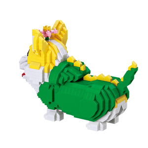 Shenzhen fabrika yaratıcı Diy 3D köpek yavrusu modeli mikro Mini blokları çocuklar için oyuncak Pet hayvan yapı taşı seti - Product Image 6