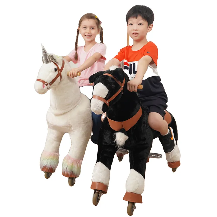 Mainan anak-anak, pop 2023 berkuda mekanis dan berkendara besar hewan