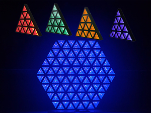 Lightingcosmos Pyramid Dj Lights RGBA <strong>Led</strong> Club Triangular Stage Light Retro Triangle <strong>Led</strong> Matrix Lamps - Product Image 3