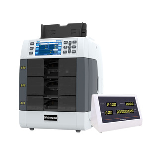 High Efficiency Cash <strong>Counting</strong> Machine 2+1 POCKET Fitness Banknote <strong>Mixed</strong> Denomination <strong>Value</strong> Sorter Machines Use for Hospital - Product Image 4