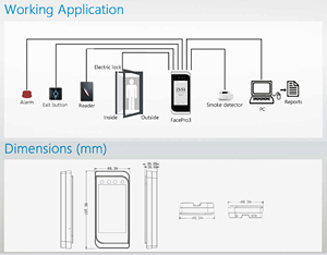 Водонепроницаемая IP66 машина для распознавания лица, RFID-карта/PIN, контроль доступа, посещаемость с WIifi/TCP/IP/Wiegand