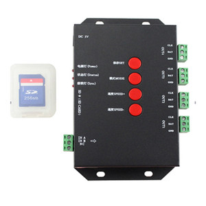 LED RGB контроллер T8 SD Card пикселей 8CH для WS2801 WS2812B WS2811 LPD6803 цветных (RGB) светодиодных лент программный контроллер DC5-12V - Product Image 5