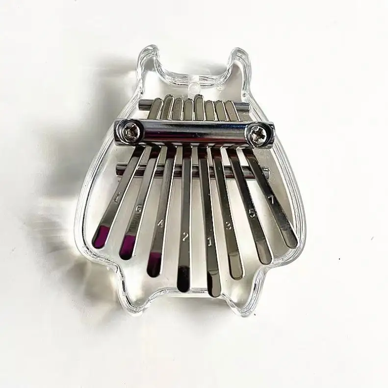 Mini 8 touches mignon pouce Piano accessoire pendentif cadeau débutants Portable clavier musique nouveautés et cadeaux 8 touches pouce Piano