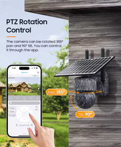 กล้อง IP 8MP 4G เลนส์คู่ PTZ ซูมออปติคอล Ip66กันน้ำพลังงานแสงอาทิตย์ใช้เสียงระบบสองทาง - Product Image 4