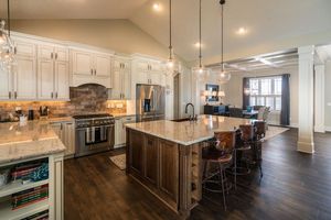 خزانات مطبخ بيضاء حديثة مصنوعة من خشب القيقب الصلب بتصميم بسيط كلاسيكي بتصميم بسيط من الولايات الشمالية - Product Image 3