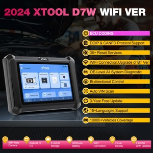 XTOOL D7W OBD2 escáner herramienta de escaneo bidireccional CAN FD/DoIP, codificación ECU inalámbrica todo el sistema de diagnóstico 38 reinicio versión global - Product Image 2