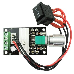 PWM DC regolatore di velocità del motore 6 v12v24v 3A interruttore di controllo della velocità di rotazione avanti e indietro con funzione di interruttore - Product Image 3