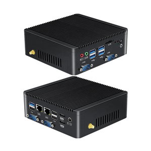 Fanless Industrial Mini PC RS232 RS485 J4125 N4000 <strong>Linux</strong> Ubuntu <strong>Computer</strong> <strong>with</strong> TPM 2.0 SIM Slot - Product Image 1