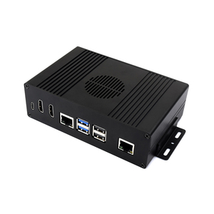 Macchina all-in-one a guscio multifunzionale Raspberry Pi 5 con espansione della porta di rete gigabit, doppia uscita HD ad alta definizione 4K