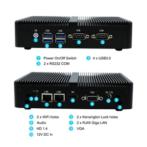 Mini Tree Fanless Mini Pc Celeron 2955U Win10 Pro Linux Thin <strong>Client</strong> PC Pfsense Micro 2Lan 2COM Industrial <strong>Computers</strong> HD VGA EXSI - Product Image 4