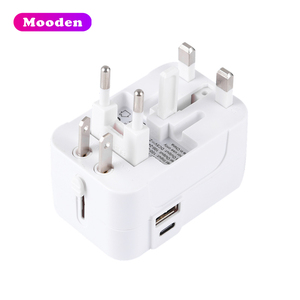 L Universal-Reise-Multifunktions-Stromadapter Mehrsteckschlüssel-Reise-Steckeradapter doppelter USB-Mehrsteckschlüssel EU AU US EU Steckerkonverter - Product Image 6