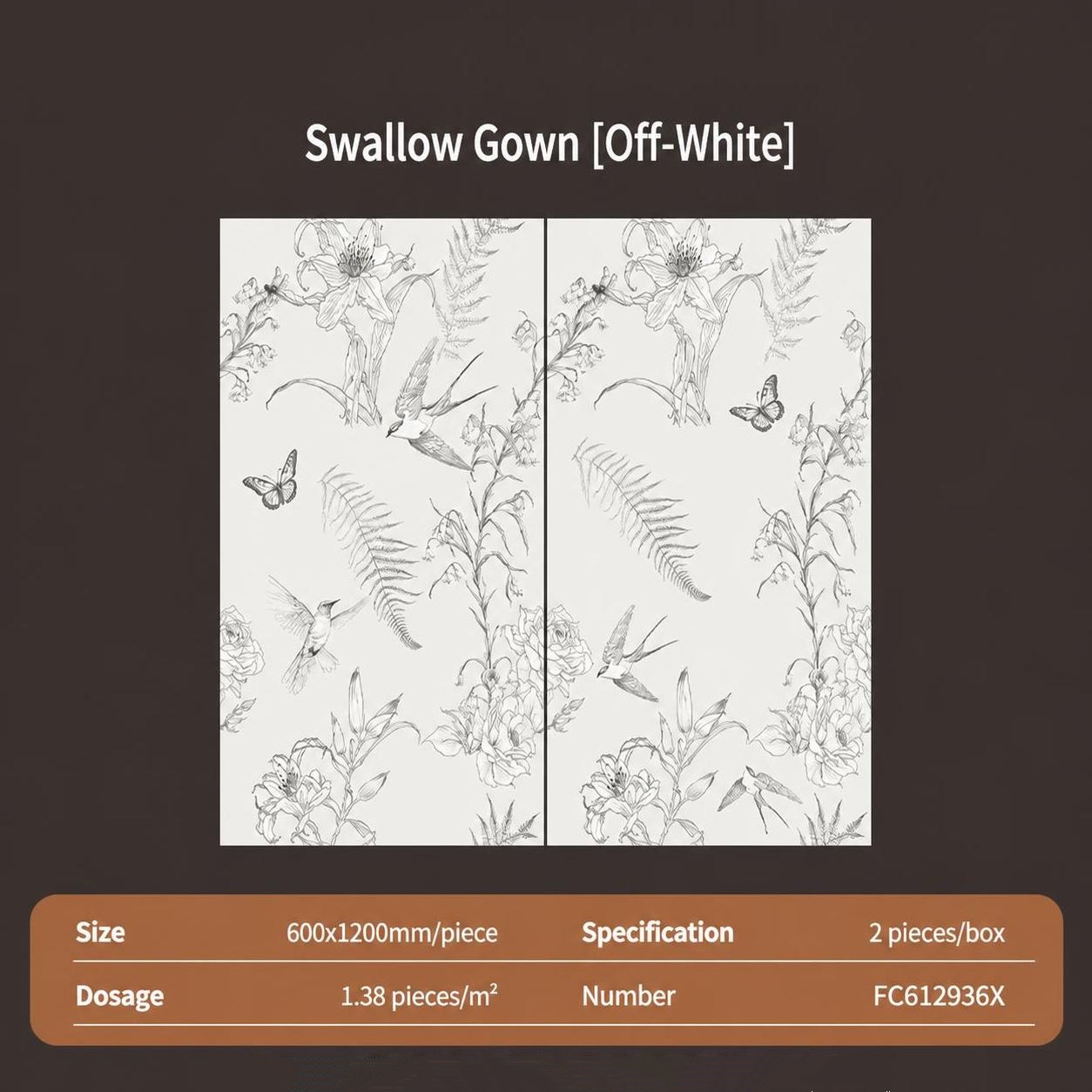 Swallow Gown(Creamy white)