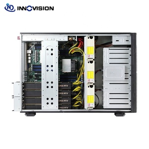 Tower Rack Convertible Server Computer Chasis compatible con 4090 3090 GPU 8 hotswap Server Case - Product Image 1