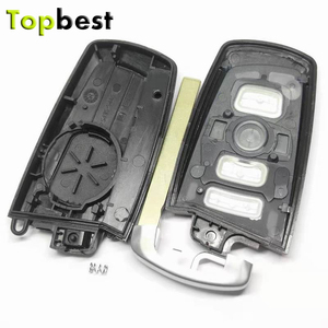 Car <strong>Key</strong> Shell Manufacturing <strong>B</strong>-mw <strong>Key</strong> Shell 4 Buttons Blue <strong>F</strong>-series Smart <strong>Key</strong> case with Emergency <strong>Key</strong> Blade in Black - Product Image 4