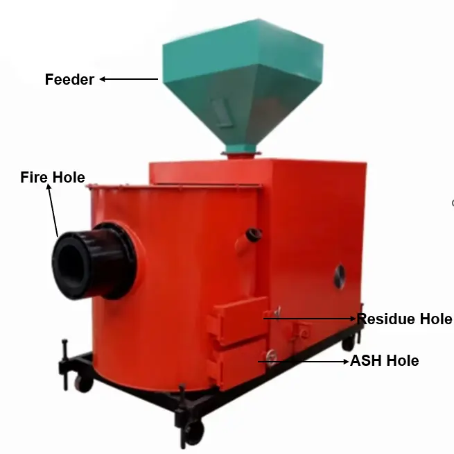 小型バイオマスおがくずペレットバーナー木殻バイオマスガス化ストーブ調理用
