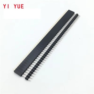 20 adet 10 Pairs 40 Pin 1x40 tek sıra erkek ve kadın 2.54 bozulabilir Pin başlık PCB JST bağlayıcı şerit Arduino için siyah