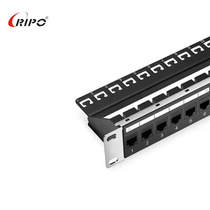 Panel de conexión blindado Cat6 de 24 puertos | Metal 1U Montaje en rack 10Gbps Gigabit Ethernet para centros de datos y empresas - Product Image 2