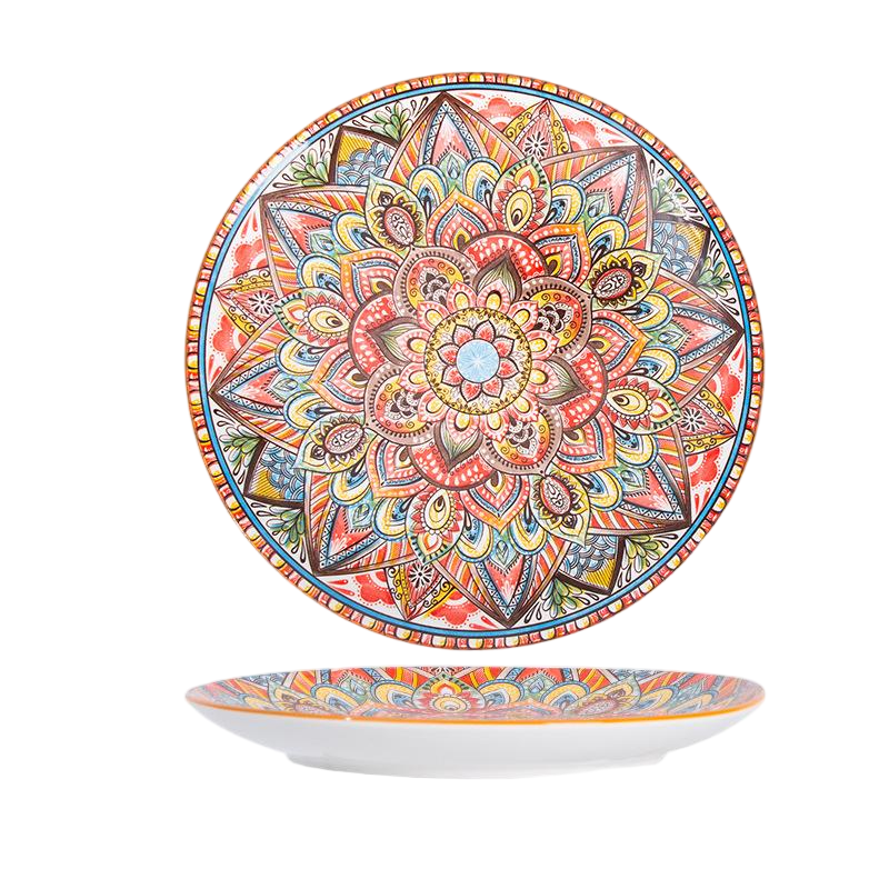 Orange 8-inch plate