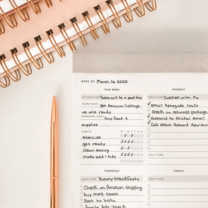 Custom Print Tear Off Daily Work Life Balance SelfCare Wellness Tracker Desk Planning Pad to Do List <strong>Notepad</strong> - Product Image 3