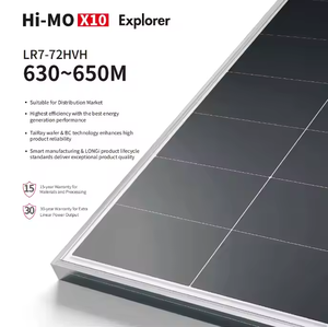 Longi hi-mo X10 LR7-72HVD 640W 645W 650W 655W Watt 660W 665W 670W <span class=keywords><strong>Mono</strong></span> <span class=keywords><strong>PV</strong></span> mô-đun 660W 665W kính kép hpbc tấm pin mặt trời - Product Image 2
