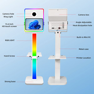 Máquina de Fotografia Selfie com Tela Touch de 15,6 Polegadas Direto da Fábrica com Bandeja para Impressora Compatível com Câmera DSLR - Product Image 4