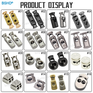 Vòng dây khóa mùa xuân clasps Matte Sliver Kim Loại chuyển đổi đôi lỗ chuỗi dây khóa điều chỉnh khóa dây rút đàn hồi - Product Image 4