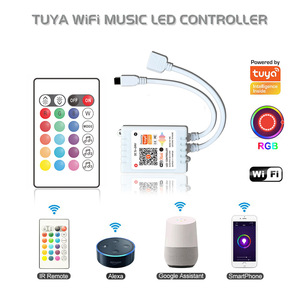 PWM светодиодный контроллер RGB 12-24 В Alexa Google Home пульт дистанционного управления Tuya 5 в 1 WiFi светодиодный контроллер - Product Image 2