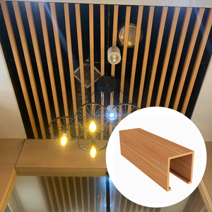 室内吊顶现代设计建筑材料防水木塑天花板 - Product Image 1