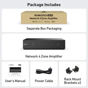 HA400 4ゾーンネットワークストリーミングアンプAirplay2スマートホームマルチルームオーディオ統合ハイレアンプ - Product Image 5