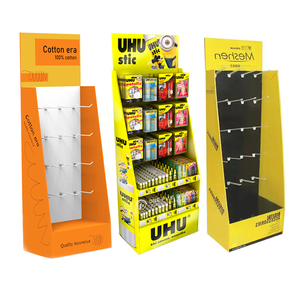 Accesorios para teléfonos móviles personalizados Gancho de papel Soportes de exhibición corrugados Pantalla de gancho de exhibición de cartón de 4 lados - Product Image 5