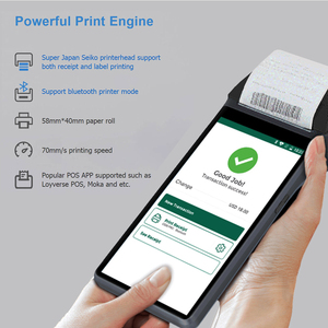 Escáner de código rápido 2D QR, 2g, 3g, 4g, Terminal POS Android portátil para venta al por menor Z300 - Product Image 4