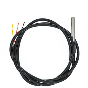 DS18B20 Temperatursensormodul-Kit Wasserdichtes 100-cm-Digitalsensorkabel Edelstahl-Sonden anschluss adapter für Arduino
