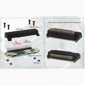 Ahududu Pi sıfır 2W elektronik modüller ve alüminyum alaşımlı soğutucu C296 çoklu özellikleri ile kitleri mevcuttur