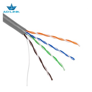 4对5E 26awg 24awg 305米/箱室内5类网络通信305米5E类电缆Utp