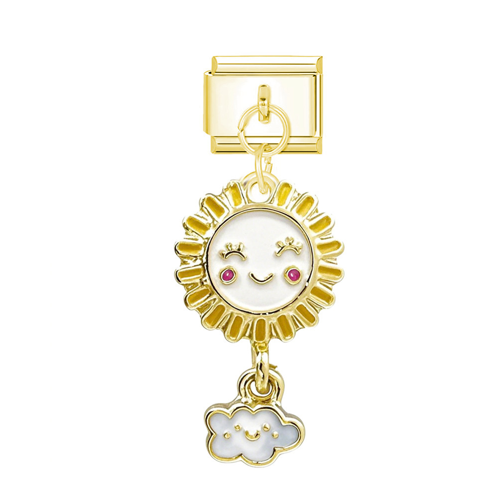 Sun-module gold buckle