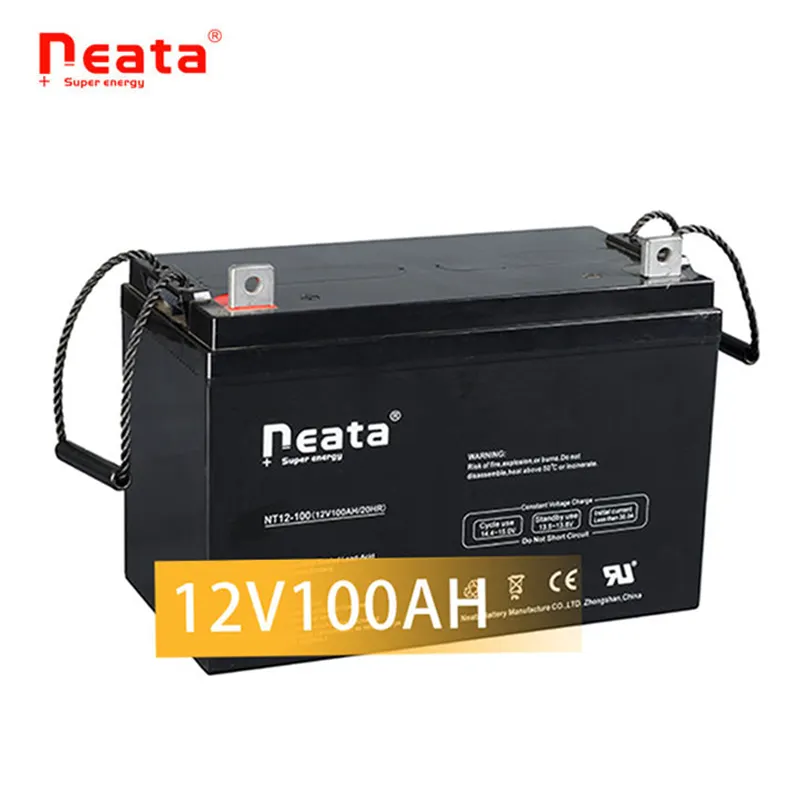 Neata 12 Volt 100 AH Internal Thread (INT) Terminal Rechargeable SLA AGM Battery