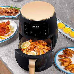Small Smart Air Fryer Healthy Cooking User Friendly <strong>and</strong> Adjustable <strong>Temperature</strong> <strong>Control</strong> w 60 Minute <strong>Timer</strong> &amp; Auto Shutoff - Product Image 5