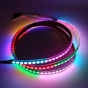 Arduino WS2812B WS2812 144 Pixel LED-Licht leiste, DC5V Individuell adressierbarer RGB Smart LED-Streifen Schwarz/Weiß-Leiterplatte