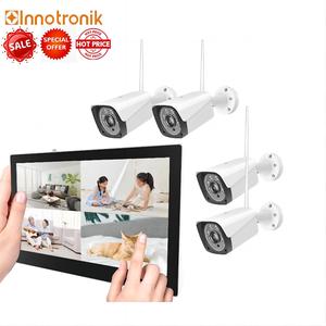 Innotronik Smart Touch Screen NVR Kits Wifi <strong>IPC</strong> <strong>Camera</strong> Video Wireless CCTV System 4CH 8CH Wireless 10 Inch LCD Display 3MP HD - Product Image 1