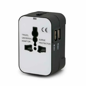 Yinstech All-in-one อะแดปเตอร์สำหรับการเดินทางระหว่างประเทศที่มี2พอร์ต USB ป้องกันการ OVP สำหรับกล้องและแล็ปท็อปใช้ได้กับเราในสหราชอาณาจักรและยุโรป - Product Image 4