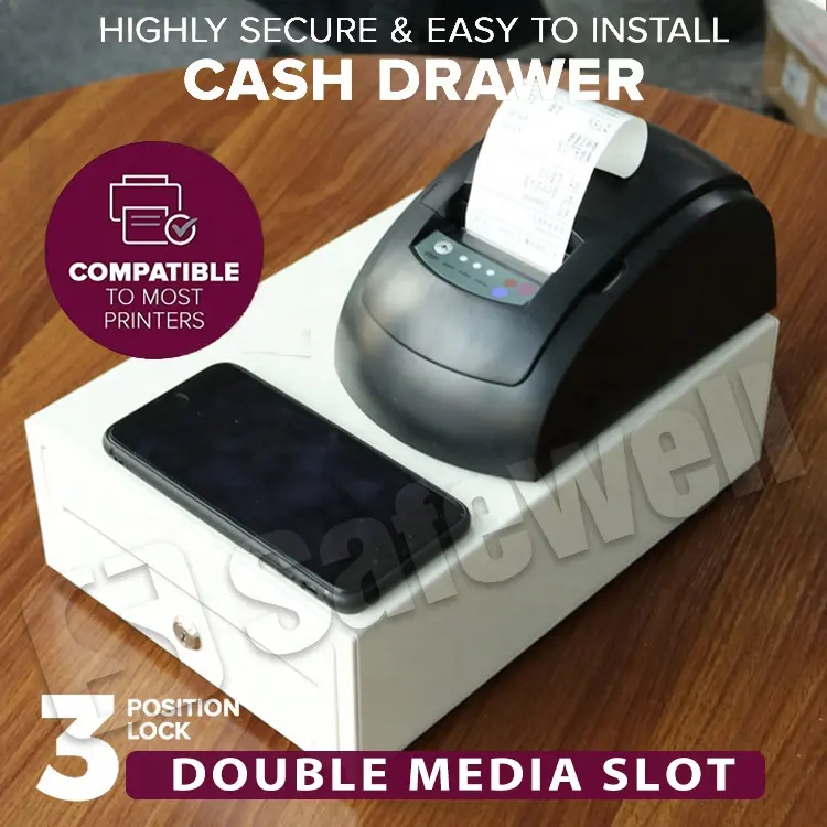 SWLAS-208 12v/24v Portable Mini Small Cash DrawersSchublade Registrier Kasse For Pos System Supermarket
