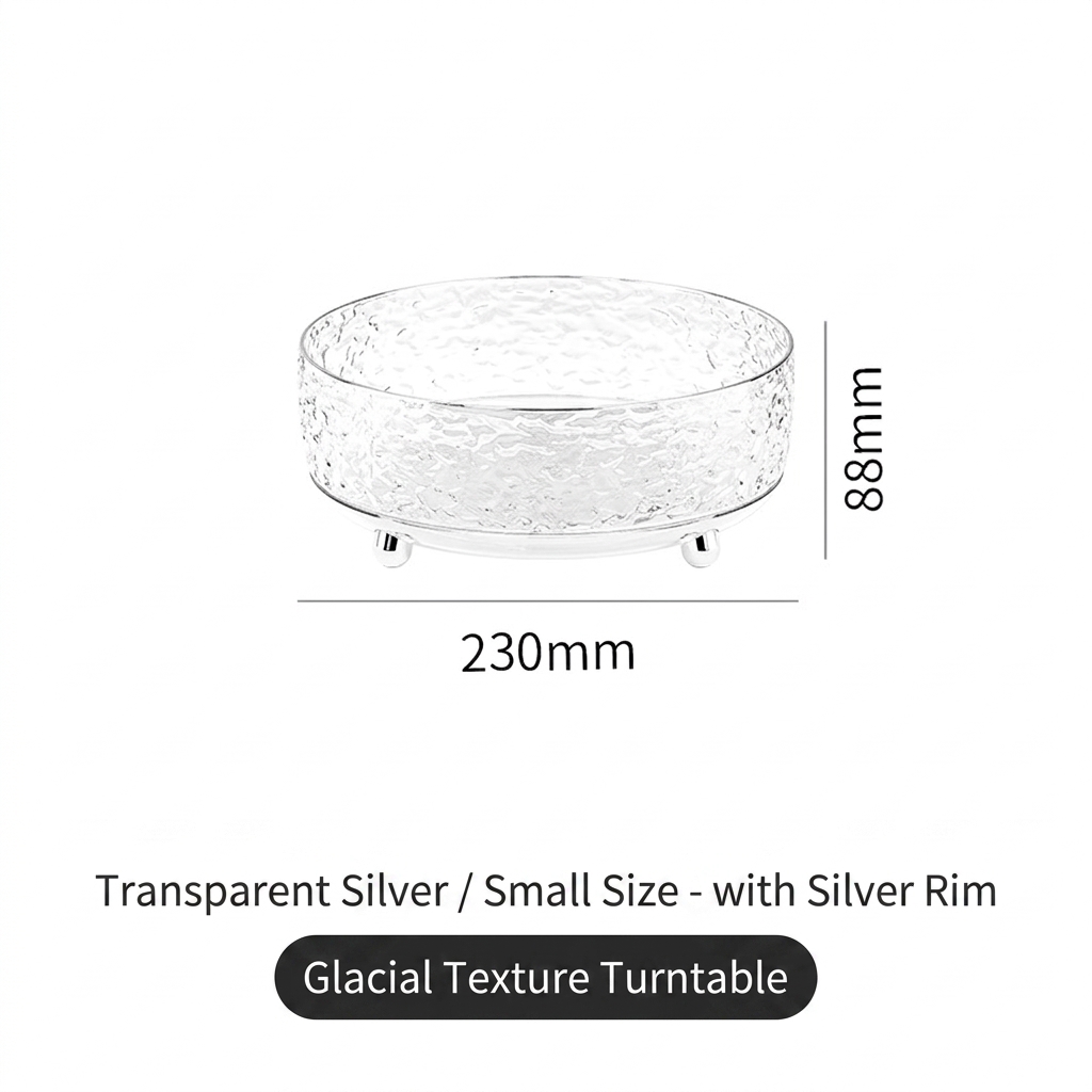 Clear S with silver edge