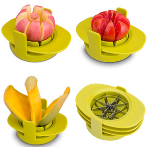 4 in 1 paslanmaz çelik ağır mutfak Gadget meyve ve sebze araçları kolay mutfak kullanımı için elma oyacağı bölücü dilimleme kesici - Product Image 2