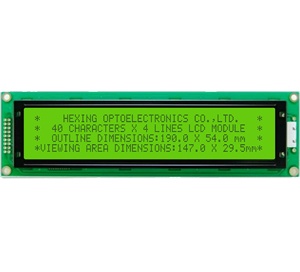 Cob 40x4 carattere 18 Pin 8 Bit parallelo 5.0v modulo Display giallo verde STN schermo LCD 4004 16x2 pannello - Product Image 1