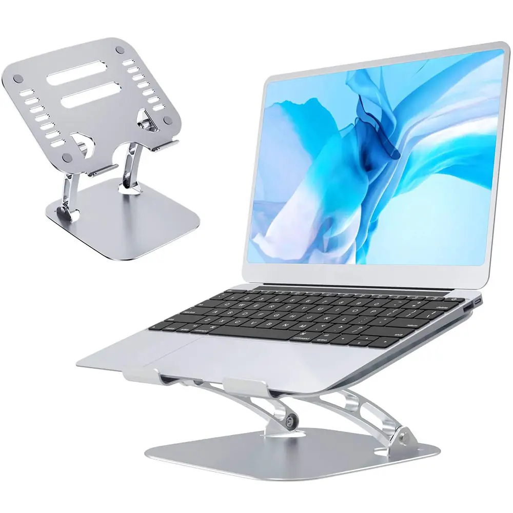 Soporte de aleación de aluminio para notebook, soporte de refrigeración plegable ajustable para ordenador portátil