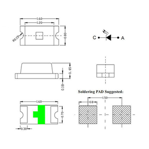 Ltlight 0603 cao Bright Red <span class=keywords><strong>Led</strong></span> Chip 1608 SMD <span class=keywords><strong>LED</strong></span> chiếu sáng và mạch thiết kế chất lượng cao chuyên nghiệp nhà máy sản xuất CE - Product Image 2